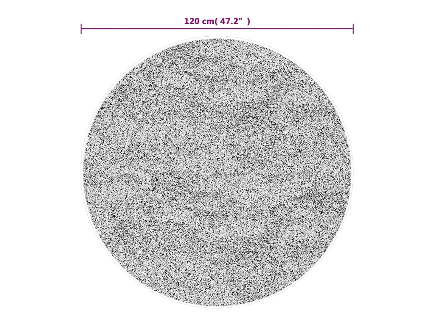 Alfombra lavable antideslizante multicolor Ø 120 cm
