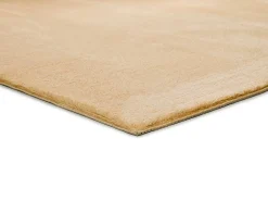 Alfombra lavable antideslizante - liso - mostaza - 140 x 200 cm - LOFT