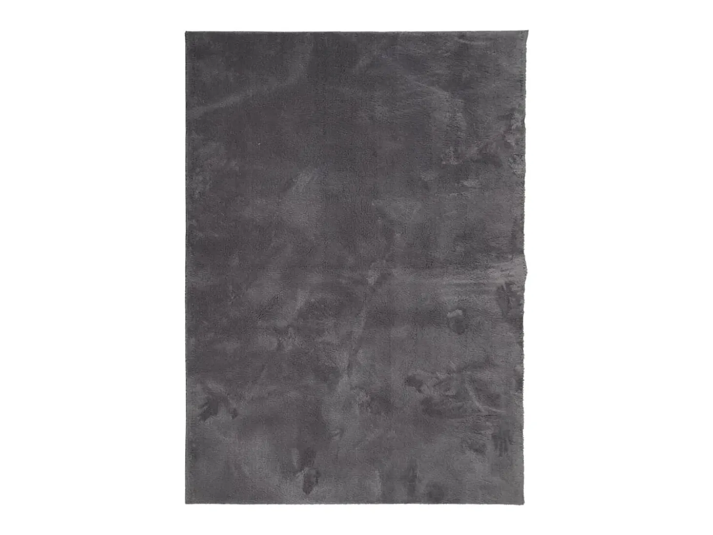 Alfombra lavable de pelo corto suave HUARTE antracita 200x280 cm