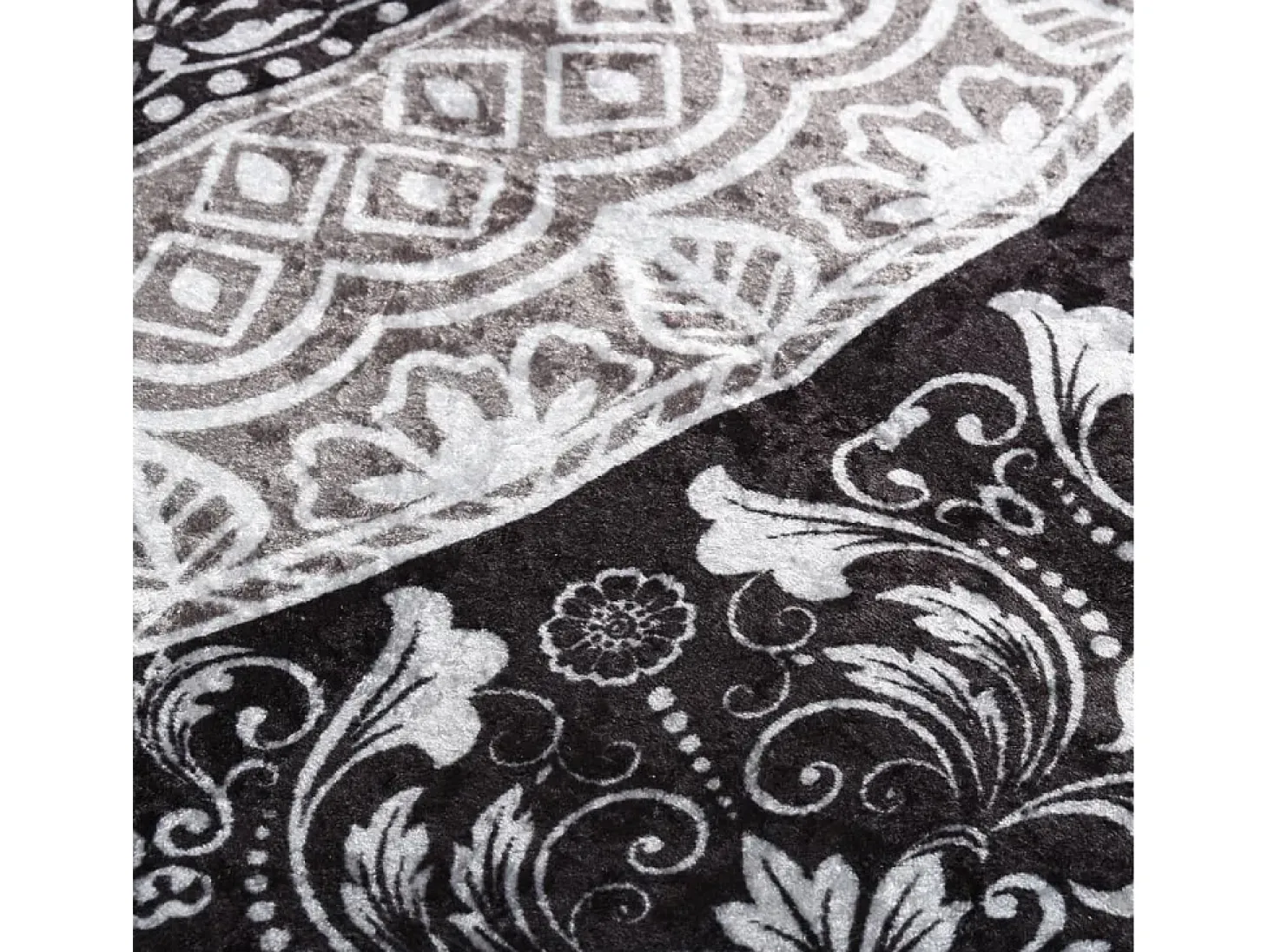 Alfombra lavable patchwork antideslizante multicolor 80x300 cm