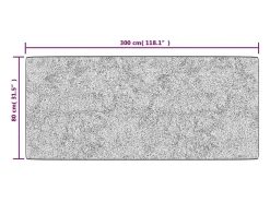 Alfombra lavable patchwork antideslizante multicolor 80x300 cm
