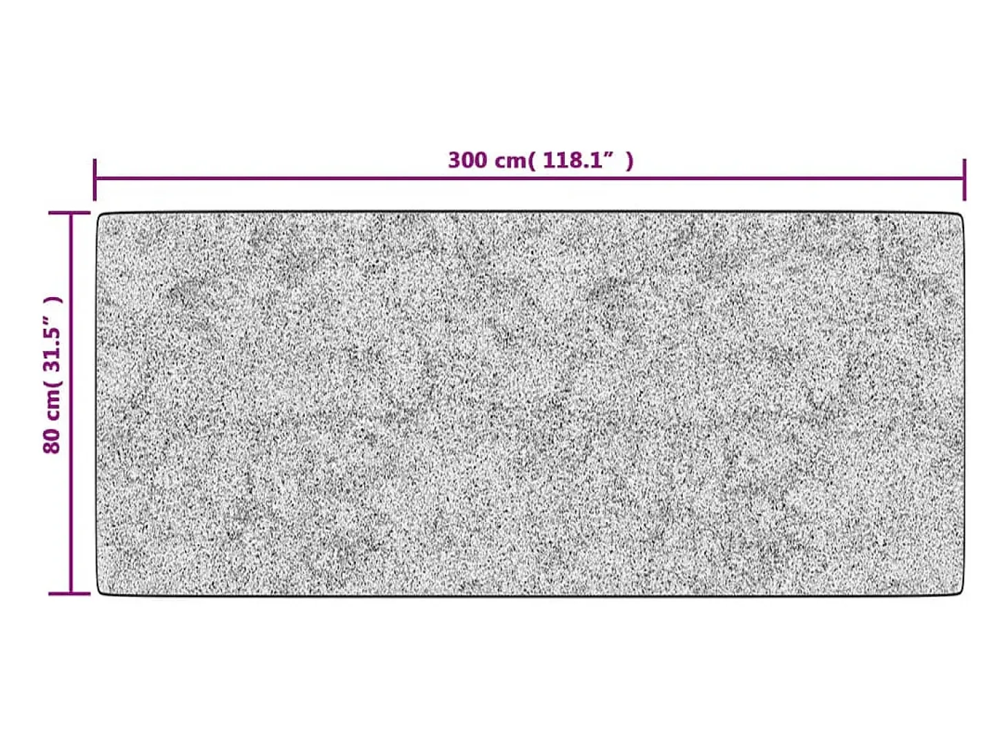 Alfombra lavable patchwork antideslizante multicolor 80x300 cm