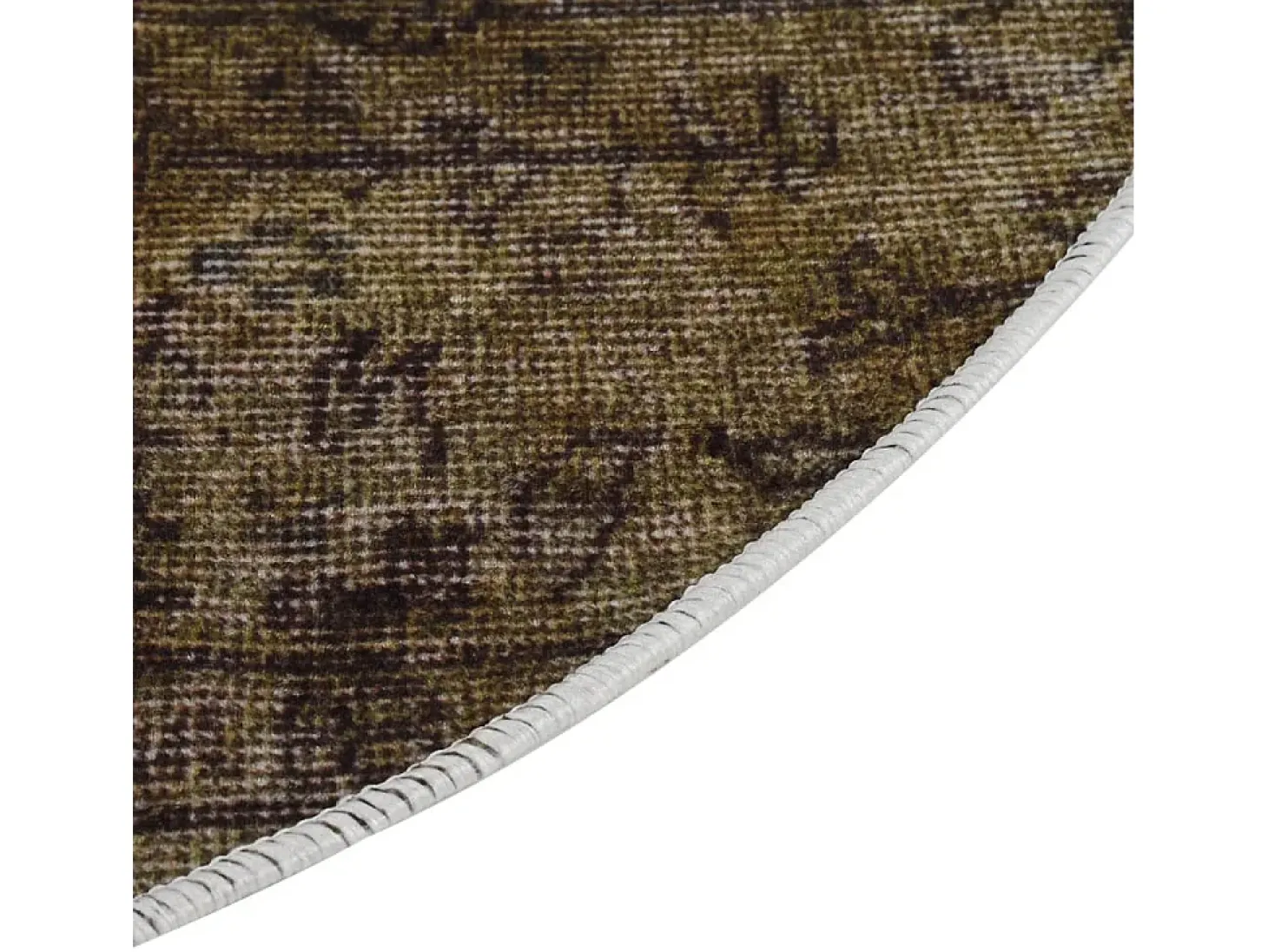 Alfombra lavable patchwork antideslizante multicolor φ120 cm ES78443