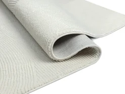 Alfombra Lima diseño salón estilo moderno arco, crema, 80 x 300 cm