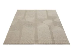 Alfombra Lima diseño salón estilo moderno arco, beige, 120 x 170 cm