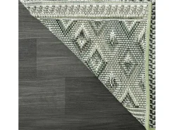 Alfombra Machka Exterior Diamante, Verde, 160 cm, redondo
