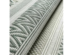Alfombra Machka Exterior Diamante, Verde, 160 cm, redondo