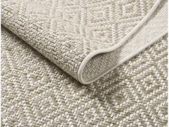 Alfombra Maldive Exterior Boho Diamante, Marrón, 120 x 170 cm