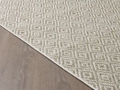 Alfombra Maldive Exterior Boho Diamante, Marrón, 120 x 170 cm
