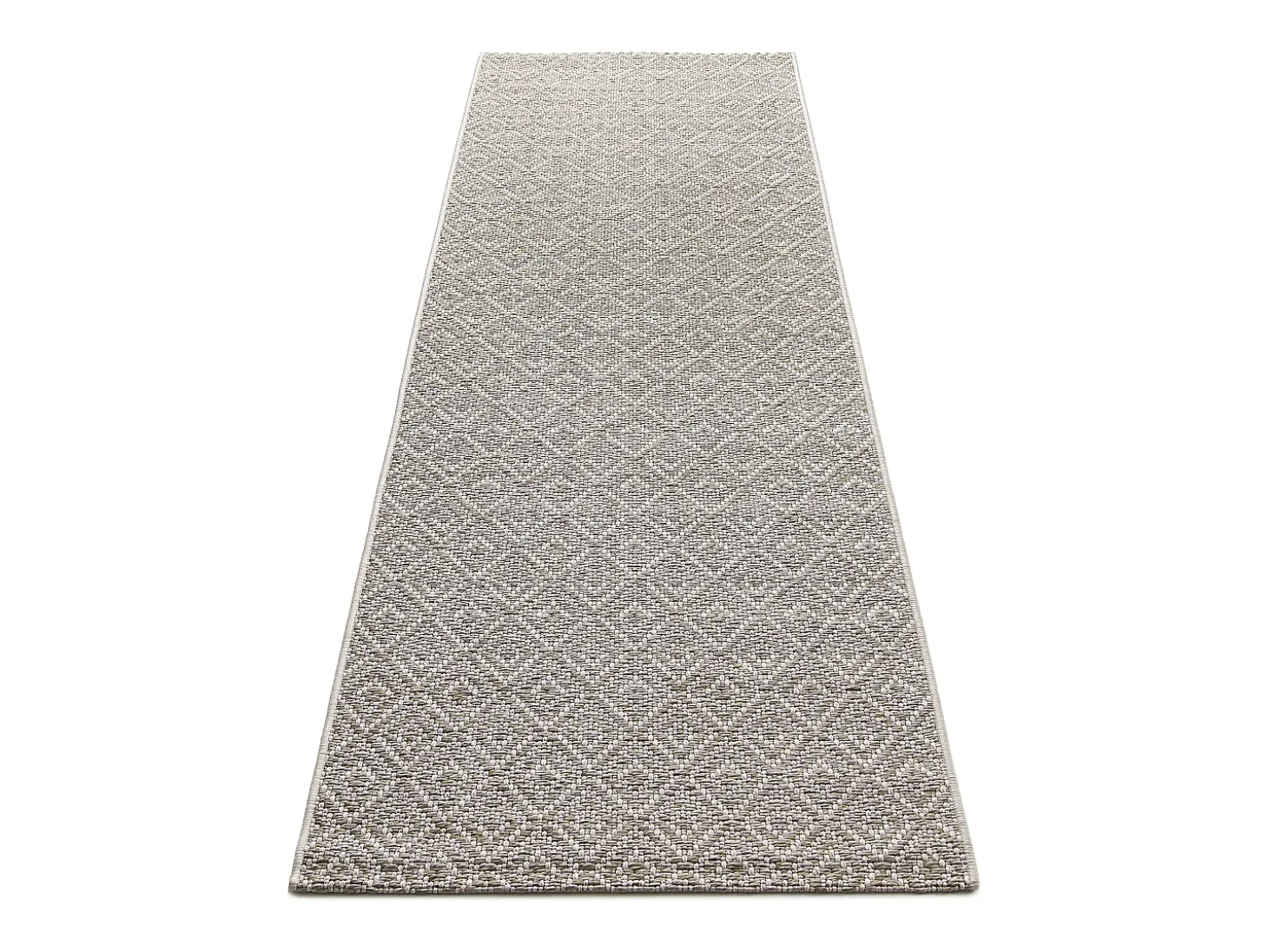Alfombra Maldive Exterior Boho Diamante, Marrón, 80 x 250 cm