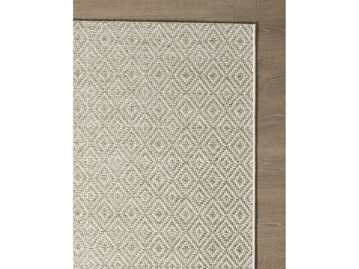 Alfombra Maldive Exterior Boho Diamante, Marrón, 140 x 200 cm