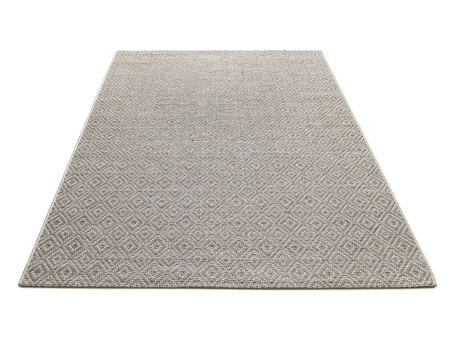 Alfombra Maldive Exterior Boho Diamante, Marrón, 140 x 200 cm