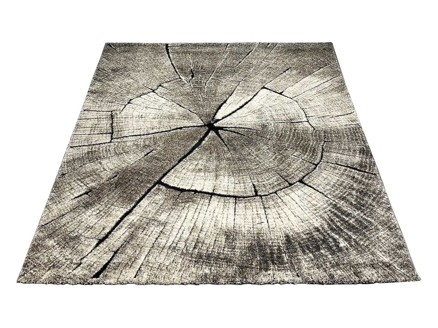Alfombra Marla Diseño Moderno Árbol, Natural, 80x150 cm