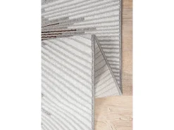 Alfombra Mila Brillante Diseño Abstracto, Gris, 80 x 150 cm