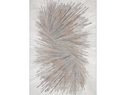 Alfombra Mila Brillante Diseño Abstracto, Gris, 140 x 200 cm