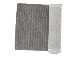 Alfombra Milton 200x72cm color gris oscuro.