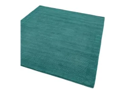 Alfombra moderna, tejida a mano 100% lana - 160x230cm - verde azulado - York