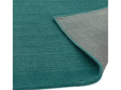 Alfombra moderna, tejida a mano 100% lana - 160x230cm - verde azulado - York