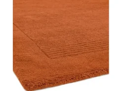 Alfombra moderna, tejida a mano 100% lana - 160x230cm - naranja - York