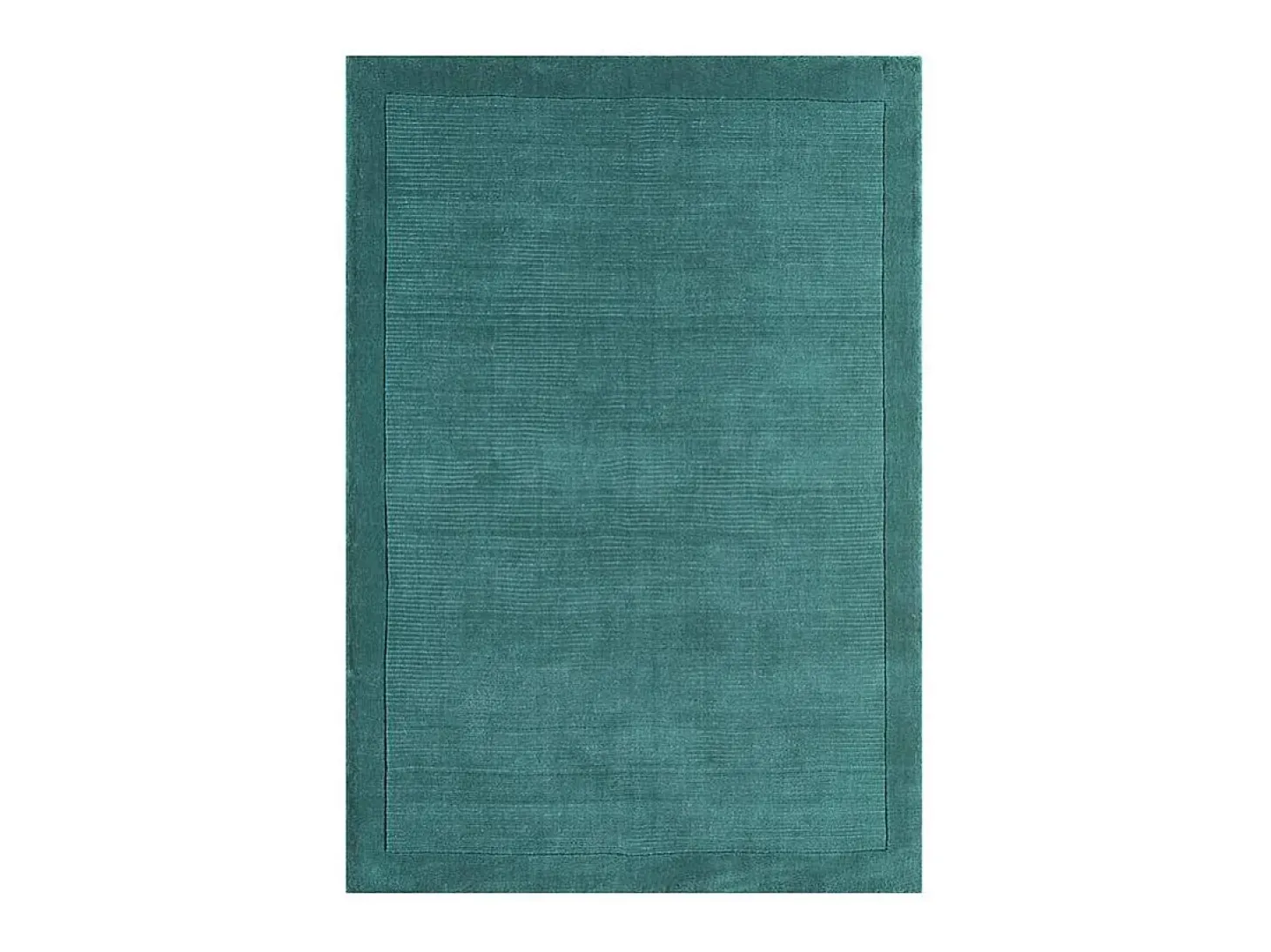 Alfombra moderna, tejida a mano 100% lana - 120x170cm - verde azulado - York