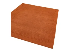 Alfombra moderna, tejida a mano 100% lana - 120x170cm - naranja - York
