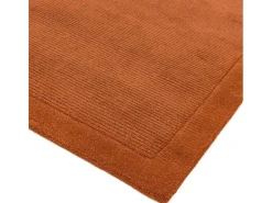 Alfombra moderna, tejida a mano 100% lana - 120x170cm - naranja - York