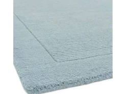 Alfombra moderna, tejida a mano 100% lana - 160x230cm - azul claro - York