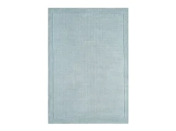Alfombra moderna, tejida a mano 100% lana - 160x230cm - azul claro - York