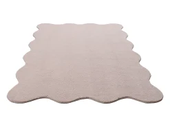 Alfombra moderno antideslizante lavable, rosa, 160 x 220 cm