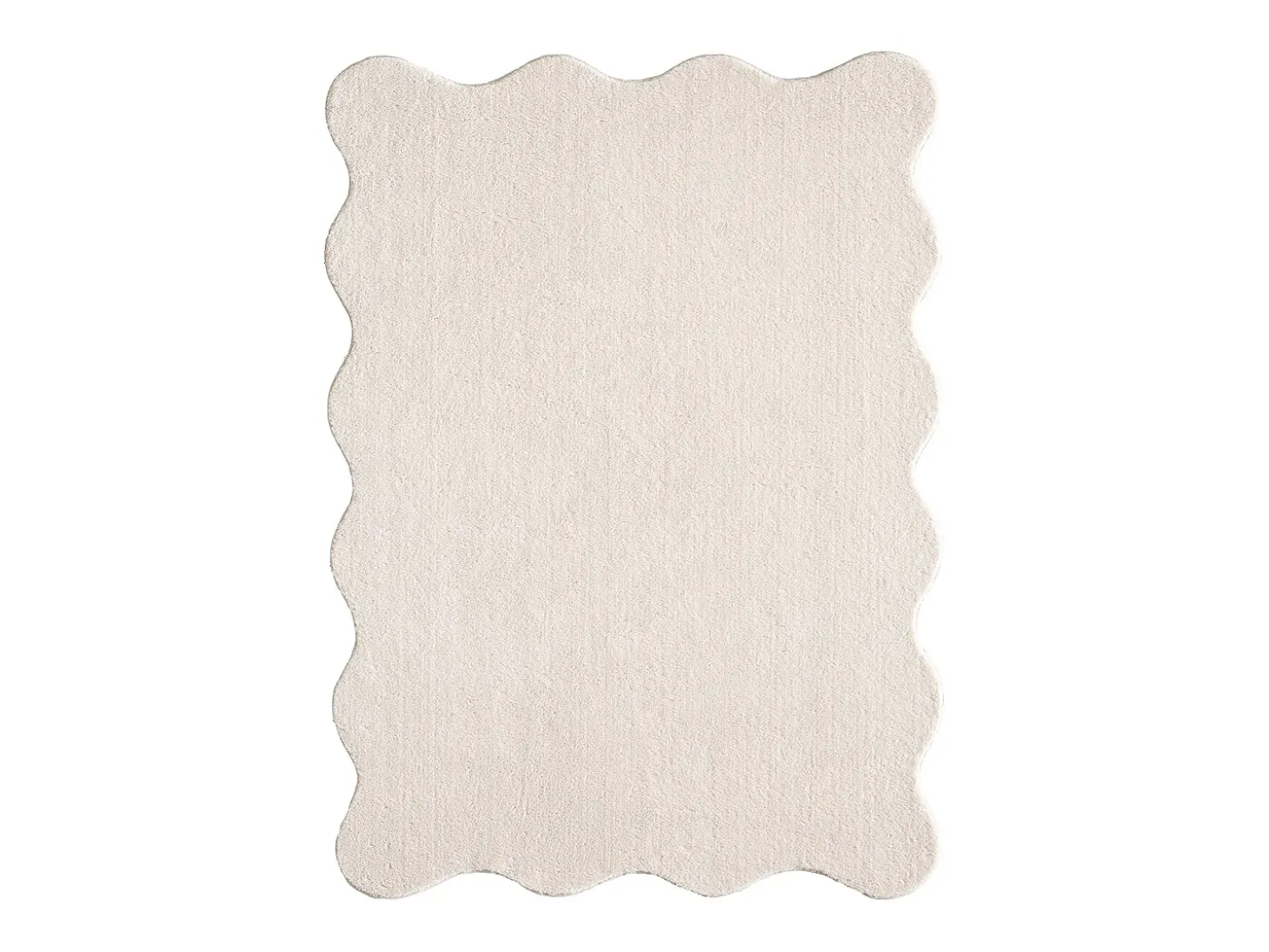Alfombra moderno antideslizante lavable, beige, 120 x 160 cm