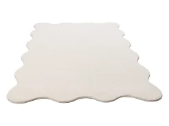 Alfombra moderno antideslizante lavable, beige, 120 x 160 cm