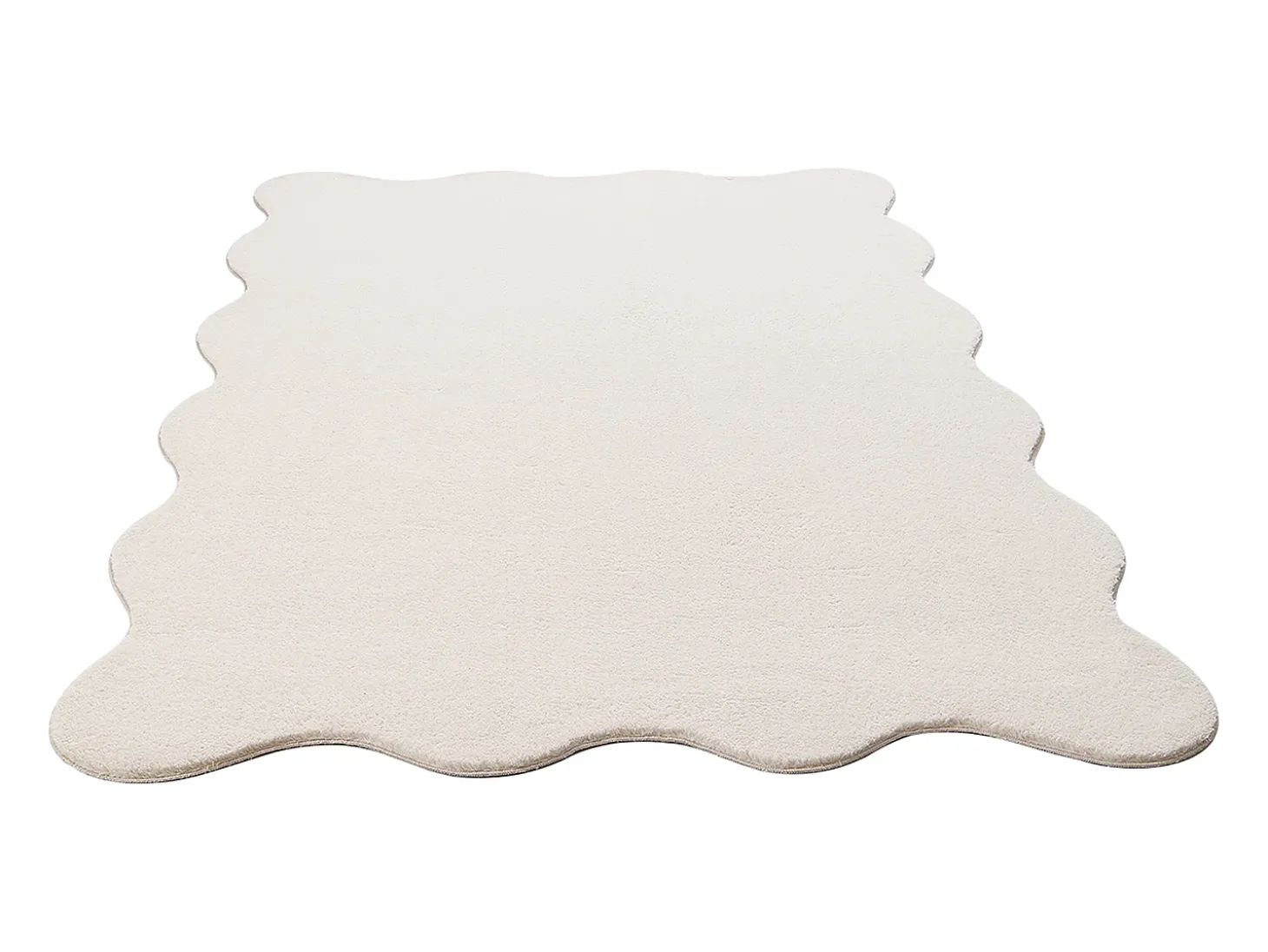 Alfombra moderno antideslizante lavable, beige, 120 x 160 cm