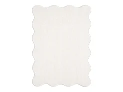 Alfombra moderno antideslizante lavable, crema, 120 x 160 cm