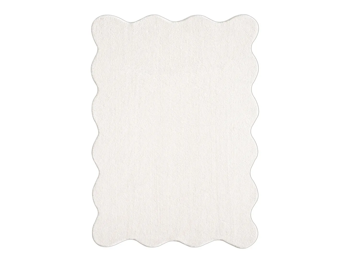 Alfombra moderno antideslizante lavable, crema, 120 x 160 cm