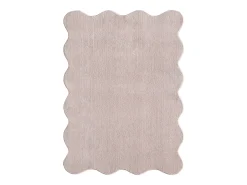 Alfombra moderno antideslizante lavable, rosa, 140 x 200 cm