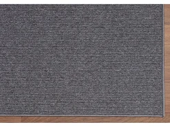 Alfombra Natal moderna uni, antimanchas, Antracita, 160 x 230 cm