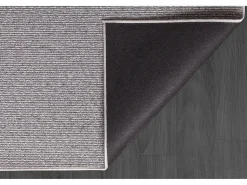 Alfombra Natal moderna uni, antimanchas, Gris, 133 x 170 cm