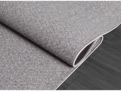 Alfombra Natal moderna uni, antimanchas, Gris, 133 x 170 cm