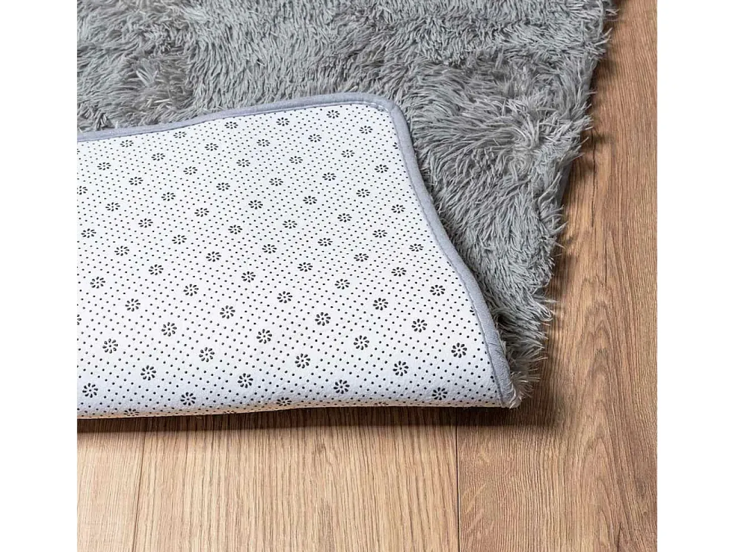 Alfombra NAVARRA Shaggy Gris Claro 240x240 cm