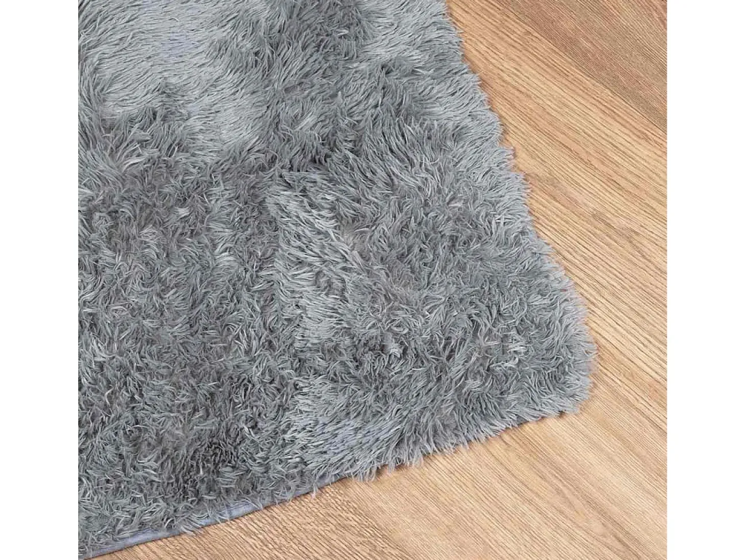 Alfombra NAVARRA Shaggy Gris Claro 240x240 cm