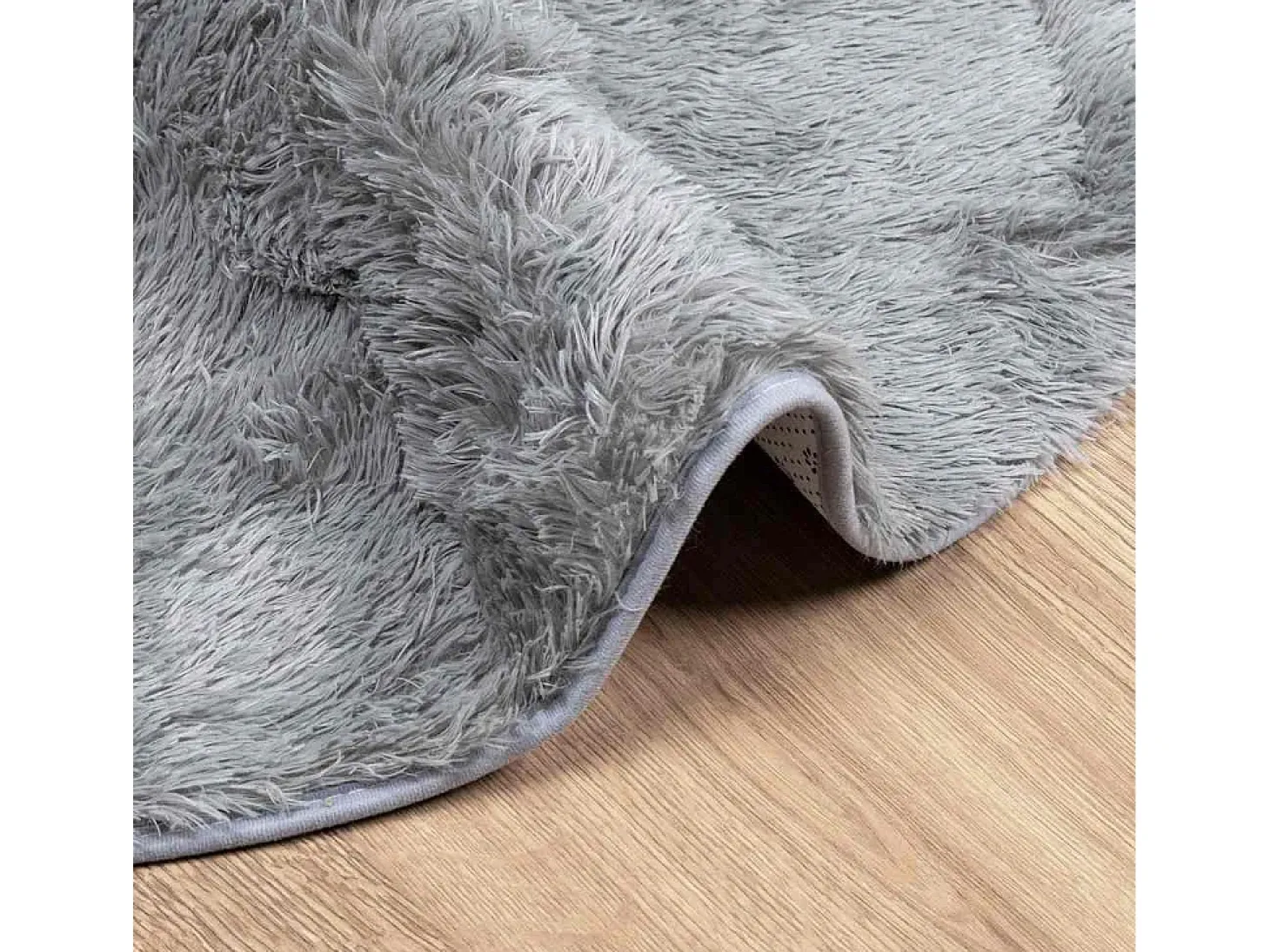 Alfombra NAVARRA Shaggy Gris Claro 240x240 cm