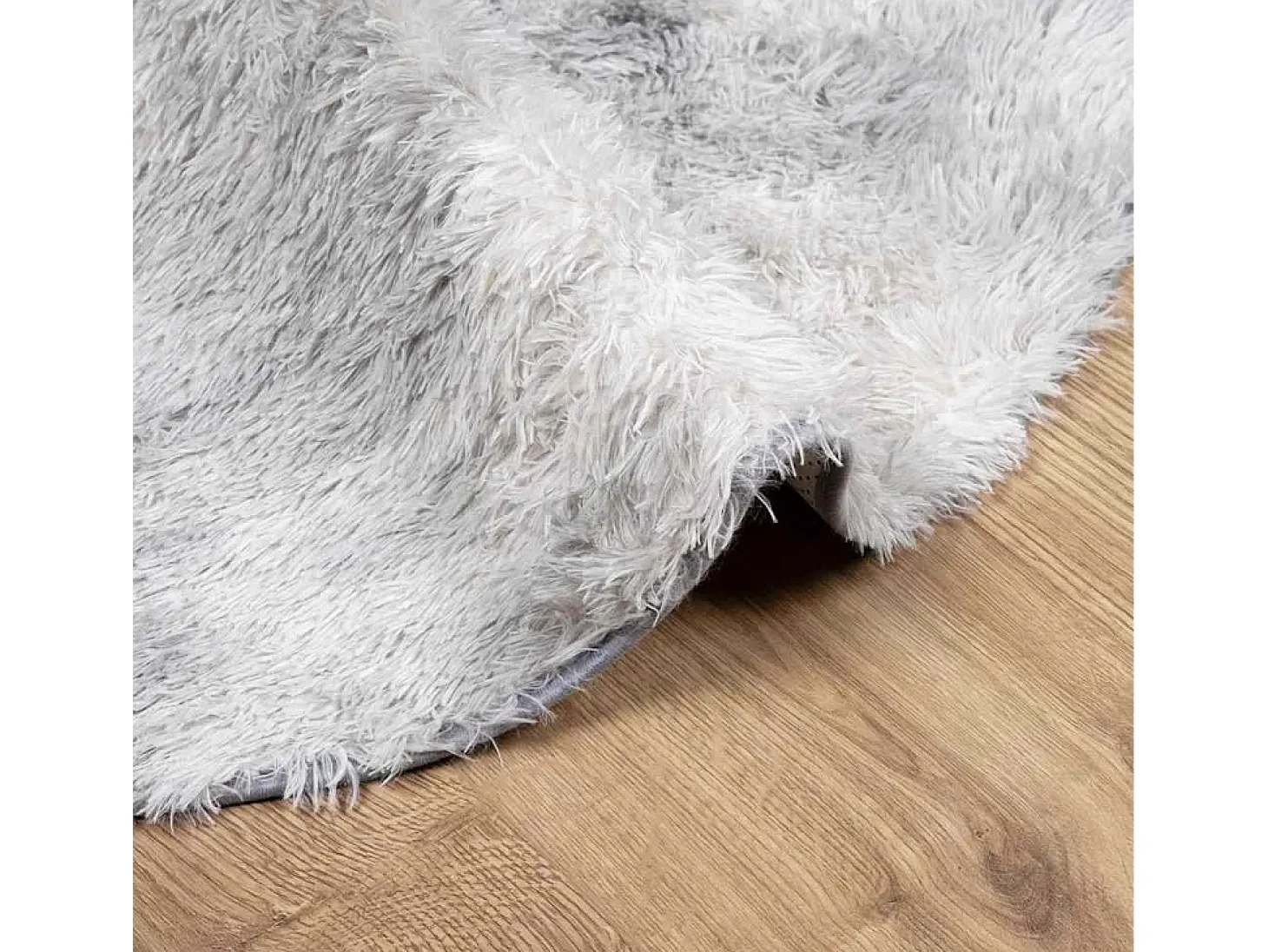 Alfombra NAVARRA Shaggy Gris Plata 240x240 cm