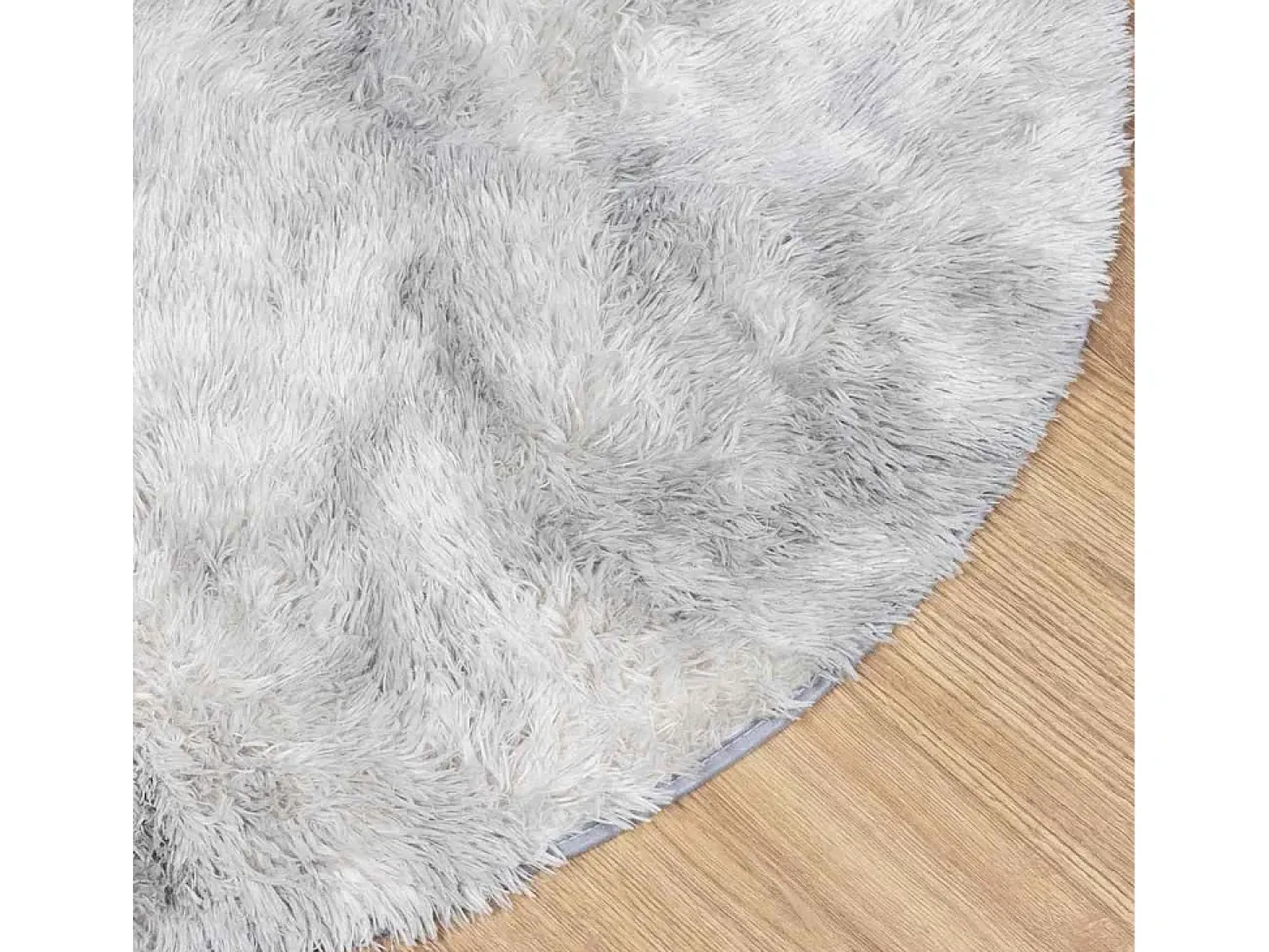Alfombra NAVARRA Shaggy Gris Plata 240x240 cm