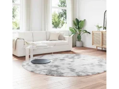 Alfombra NAVARRA Shaggy Gris Plata 240x240 cm