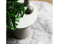 Alfombra NAVARRA Shaggy Gris Plata 240x240 cm