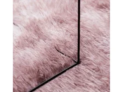 Alfombra NAVARRA Shaggy Rosa Empolvado 200x200 cm