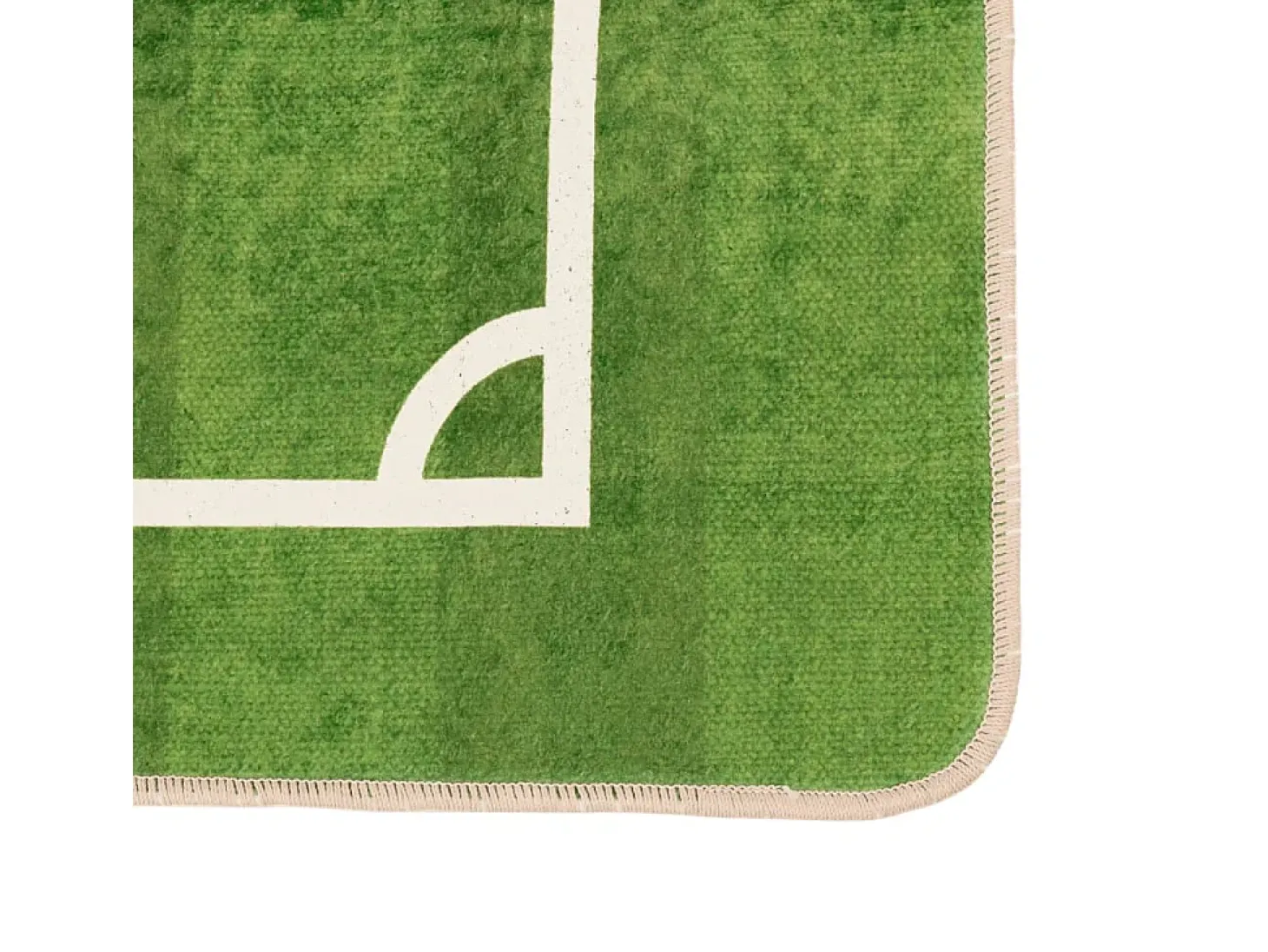 Alfombra niños lavable antideslizante campo fútbol 160x230 cm