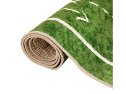 Alfombra niños lavable antideslizante campo fútbol 160x230 cm