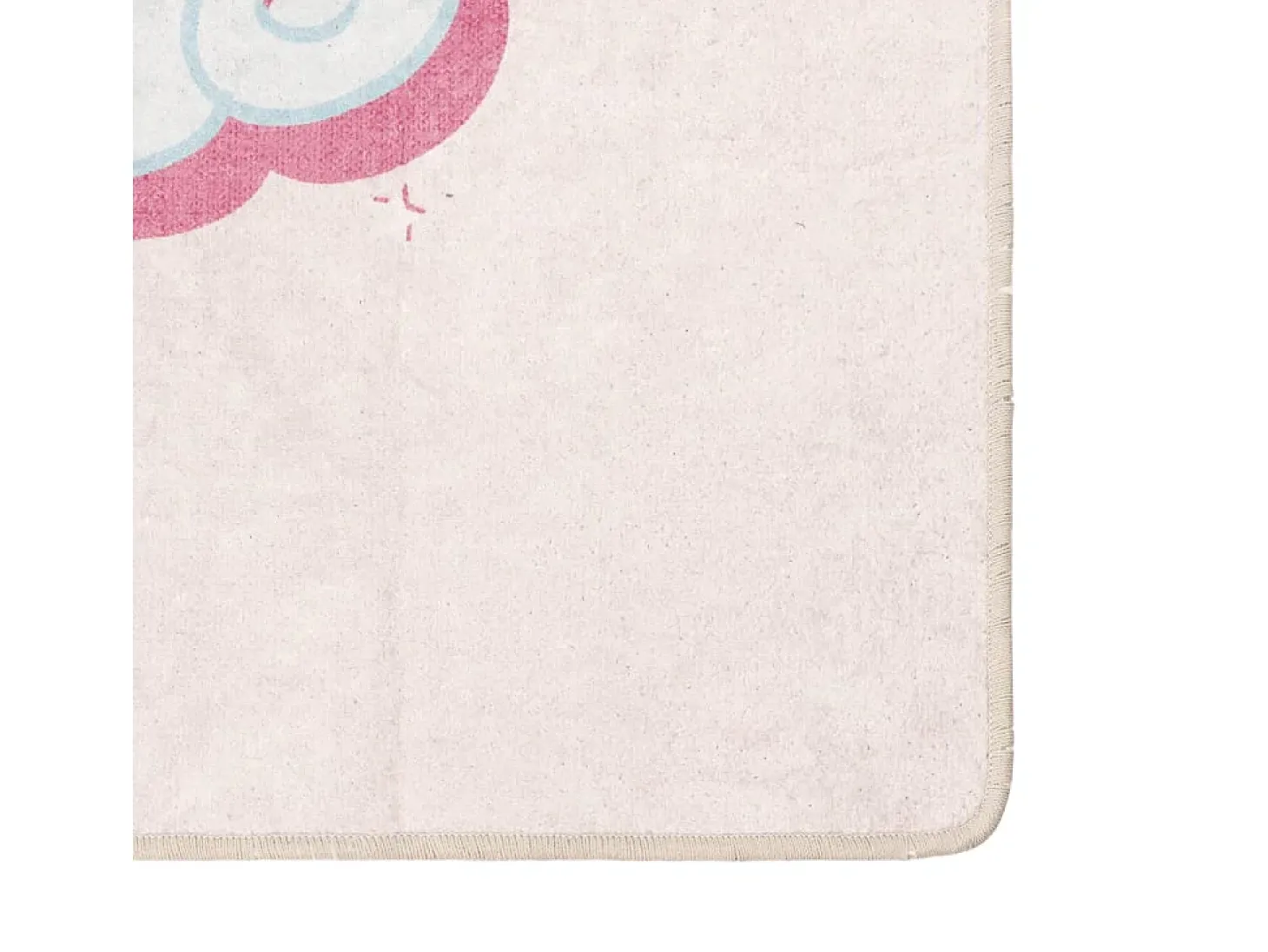 Alfombra niños lavable antideslizante unicornio rosa 160x230 cm