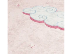 Alfombra niños lavable antideslizante unicornio rosa 160x230 cm